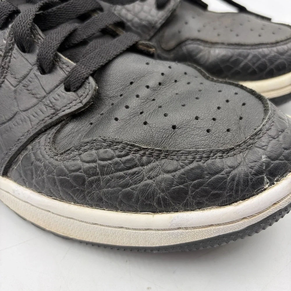 Air Jordan 1 Golf Low Black Croc Mens 9.5 - Spikeless Shoes Sneakers DD9315-003